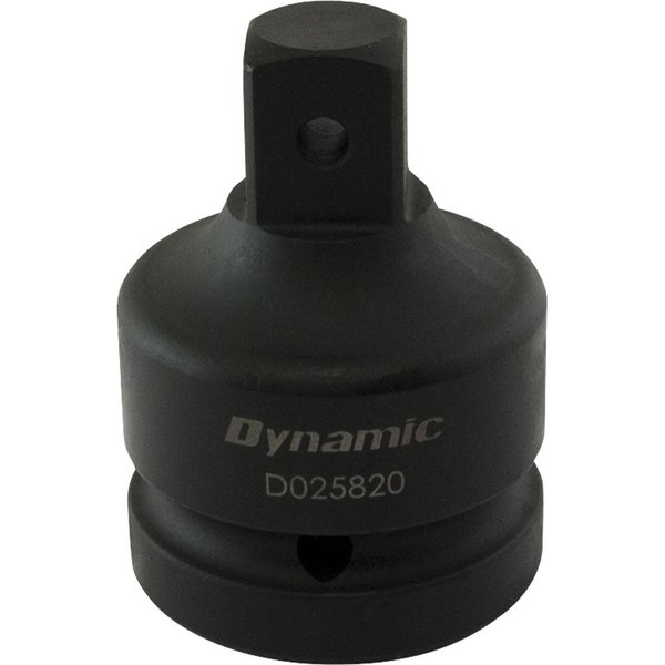 Dynamic Tools 1" Adapter Drive 1" Female X 3/4" Male, Black Impact D025820